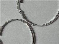 Orecchini Domar Donna Cerchi argento 925 lisci in Argento ORAR-471-280 - ORAR-471-280